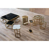 Clover Table - Natural Brass - - Furniture - Tipplergoods