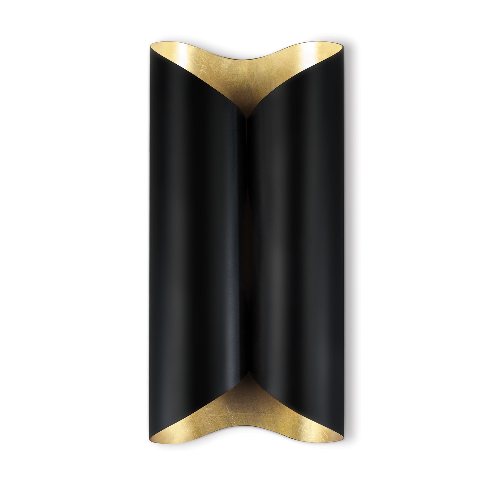 Coil Metal Sconce Large - Black and Gold - - Decor - Tipplergoods