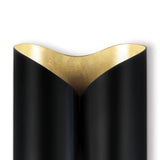 Coil Metal Sconce Large - Black and Gold - - Decor - Tipplergoods