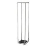 Column Odeon L - Polished stainless steel | black marble - - Furniture - Tipplergoods