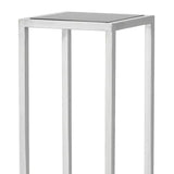 Column Odeon L - Polished stainless steel | black marble - - Furniture - Tipplergoods