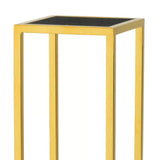 Column Odeon L - Gold finish | black marble - - Furniture - Tipplergoods