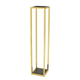 Column Odeon L - Gold finish | black marble - - Furniture - Tipplergoods