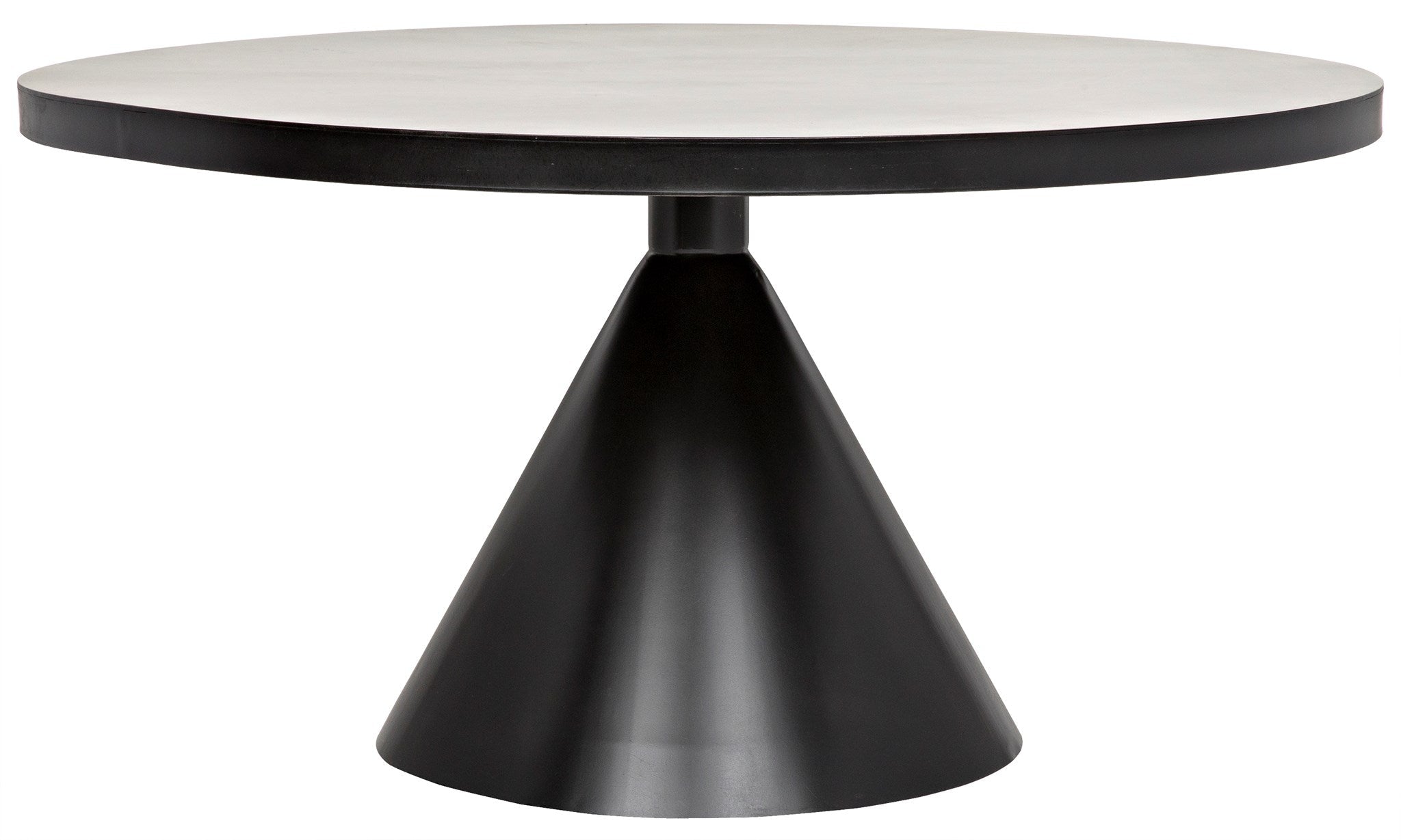Cone Dining Table, Black Metal - Furniture - Tipplergoods