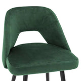 Counter Stool Avorio - Roche green velvet | black & brass finish legs - - Furniture - Tipplergoods