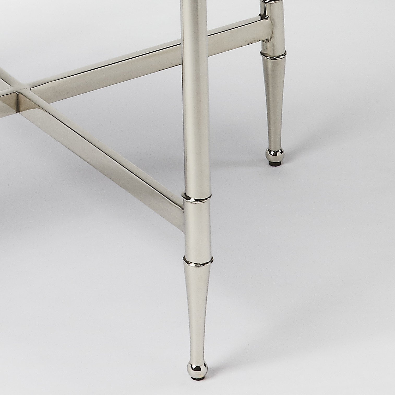 Crosby Metal & Mirror End Table - Furniture - Tipplergoods