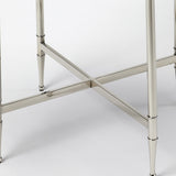 Crosby Metal & Mirror End Table - Furniture - Tipplergoods