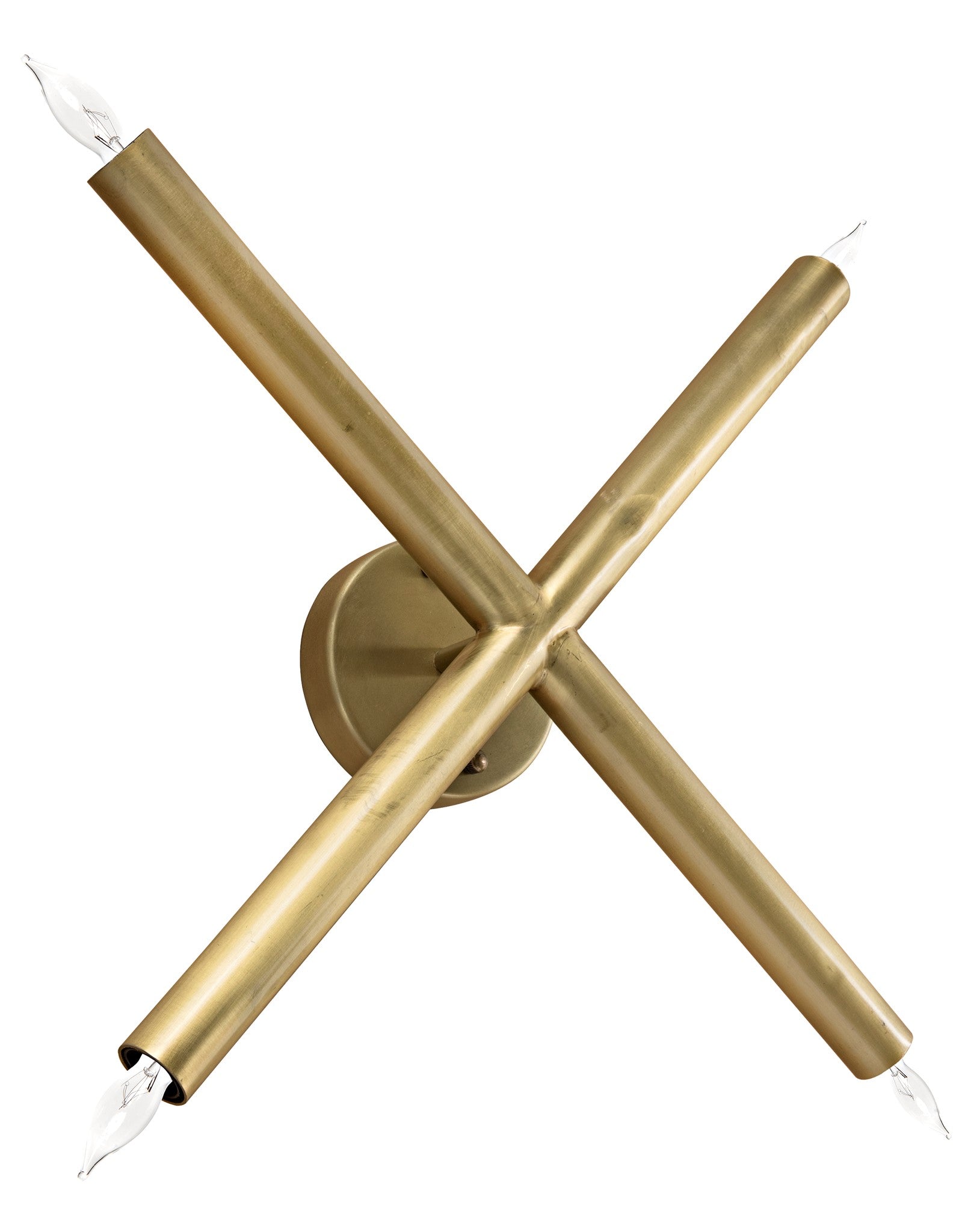 Cross Sconce, Antique Brass - Decor - Tipplergoods