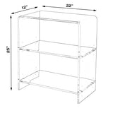 Crystal Clear Acrylic Bookcase - Furniture - Tipplergoods