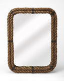 Darby Rectangular Rope Wall Mirror - Decor - Tipplergoods