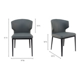 Delaney Side Chair - Grey - - Furniture - Tipplergoods