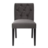 Dining Chair Atena savona grey velvet - Furniture - Tipplergoods