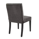 Dining Chair Atena savona grey velvet - Furniture - Tipplergoods