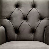 Dining Chair Atena with arm savona grey velvet - Furniture - Tipplergoods