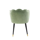 Dining Chair Bristol - Savona sea green velvet | black & brass finish legs - - Furniture - Tipplergoods