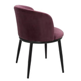 Dining Chair Filmore set of 2 - Cameron purple | black finish legs - - Furniture - Tipplergoods