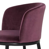 Dining Chair Filmore set of 2 - Cameron purple | black finish legs - - Furniture - Tipplergoods