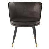 Dining Chair Grenada - Savona grey velvet | savona dark grey velvet piping - Furniture - Tipplergoods