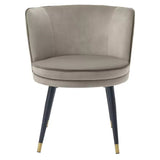 Dining Chair Grenada - Savona greige velvet | savona grey velvet piping - Furniture - Tipplergoods
