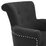 Dining Chair Key Largo with arm black cashmere - Furniture - Tipplergoods