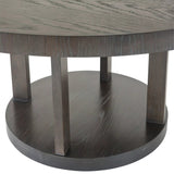 Dining Table Drummond charcoal brown oak veneer cr - Furniture - Tipplergoods