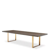 Dining Table Melchior 118.11" brown oak veneer - Furniture - Tipplergoods