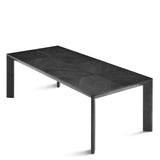 Dining Table Tremont 88.58" charcoal grey oak vene - Furniture - Tipplergoods