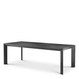 Dining Table Tremont 88.58" charcoal grey oak vene - Furniture - Tipplergoods