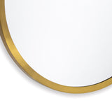 Doris Round Mirror - Natural Brass - - Decor - Tipplergoods
