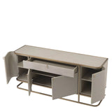Dresser Napa Valley - Woven washed oak veneer | brushed brass finish - - Furniture - Tipplergoods