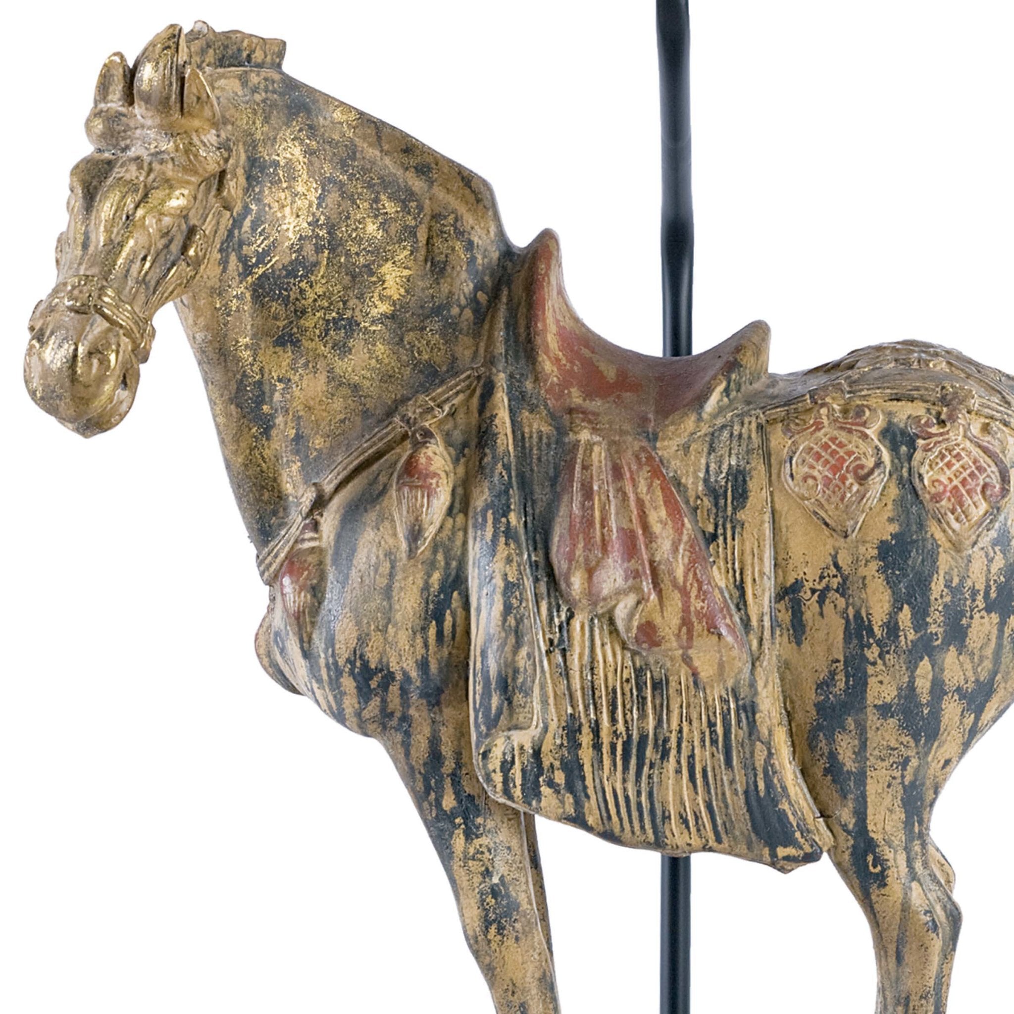 Dynasty Horse Table Lamps Pair - Decor - Tipplergoods