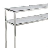 Echelon Console Table - Polished Nickel - - Furniture - Tipplergoods