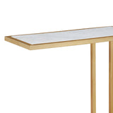 Echelon Sofa Hugger Table - Natural Brass - - Furniture - Tipplergoods