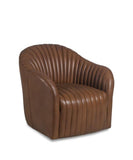 Elias Channel Back Swivel Chair - Furniture - Tipplergoods