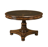 Exeter Game Table Mahogany w/ Leather Top