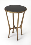 Flavio Metal & Stone End Table - Furniture - Tipplergoods