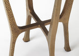 Flavio Metal & Stone End Table - Furniture - Tipplergoods