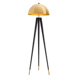 Floor Lamp Coyote gold finish incl shade