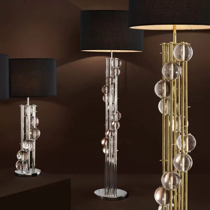Floor Lamp Lorenzo - Gold finish | crystal glass - - Decor - Tipplergoods