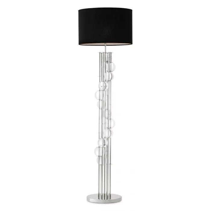 Floor Lamp Lorenzo - Nickel finish | crystal glass - - Decor - Tipplergoods