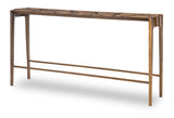 Flow Console Table in Antique Finished Brass