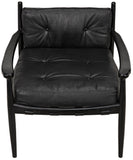 Fogel Lounge Chair, Charcoal Black - Furniture - Tipplergoods