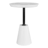 Foundation Outdoor Drinks Table - White - - Outdoor Furniture - Tipplergoods