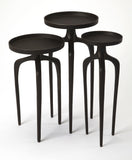Franco Black Scatter Table Set - Furniture - Tipplergoods