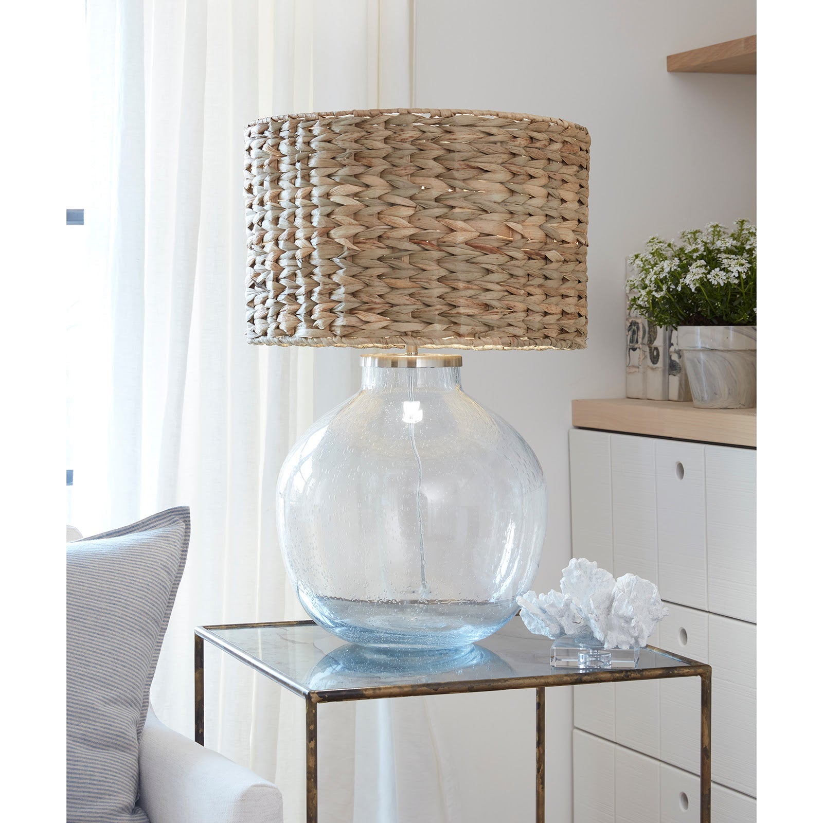 Freesia Glass Table Lamp - Decor - Tipplergoods
