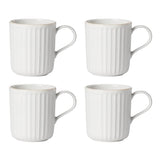 French Perle Scallop Mug Set of 4 - Barware - Tipplergoods