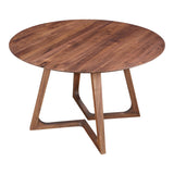 Godenza Dining Table Round - Brown - - Furniture - Tipplergoods