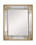 Gold Mirror With Murano Glass Flowers - Decor - Tipplergoods