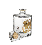 Golden - Whisky Decanter With Gold Dog