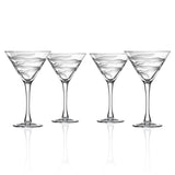 Good Vibrations 10oz Martini Glass Set of 4